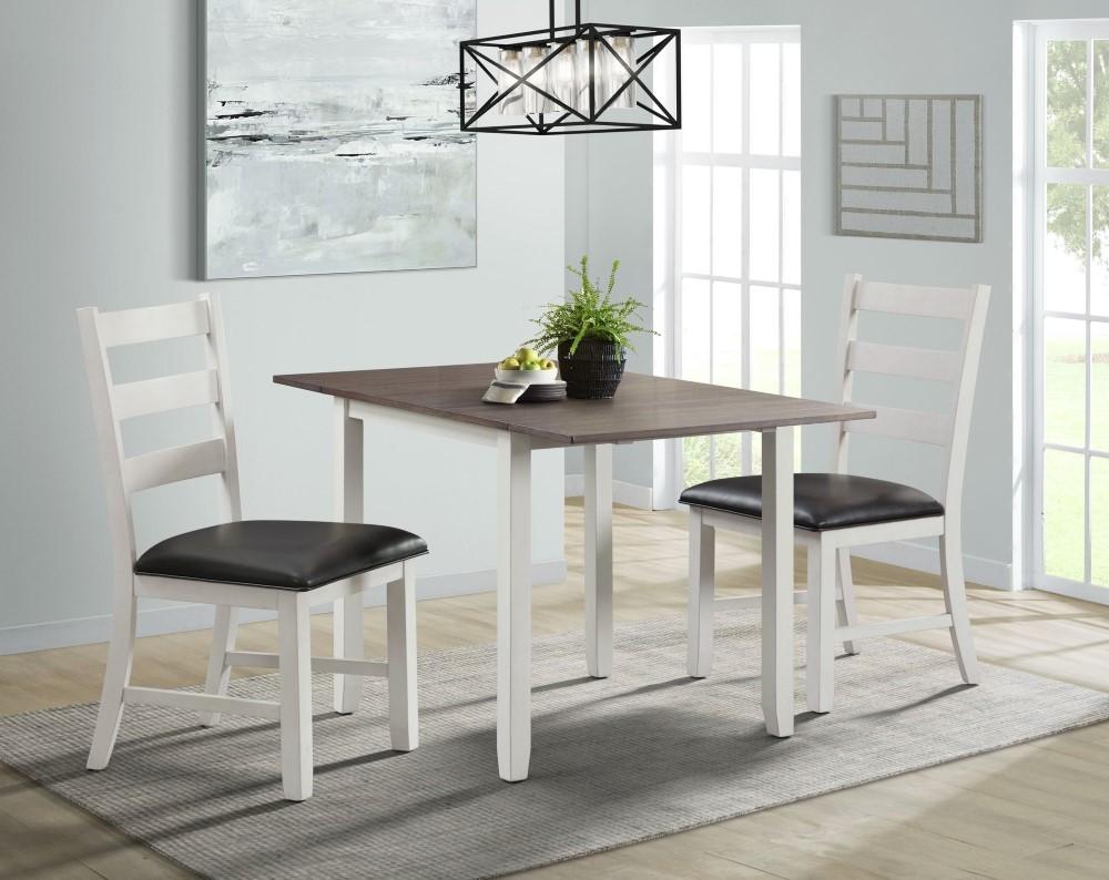 Picket House Furnishings - Tuttle 3PC Drop Leaf Dining Set in Brown-Table and Two Chairs - DMT7003DLDS veiw 1