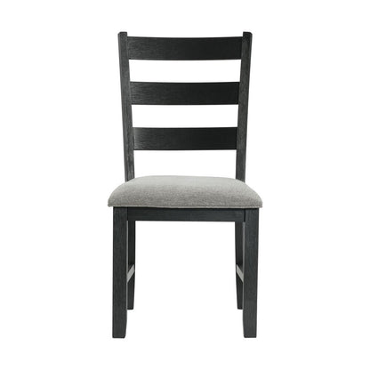 Picket House Furnishings - Tuttle 3PC Drop Leaf Dining Set in Gray-Table and Two Chairs - DMT3003DLDS veiw 4
