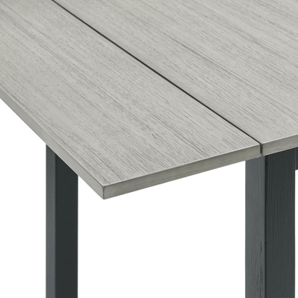 Picket House Furnishings - Tuttle 3PC Drop Leaf Dining Set in Gray-Table and Two Chairs - DMT3003DLDS veiw 6