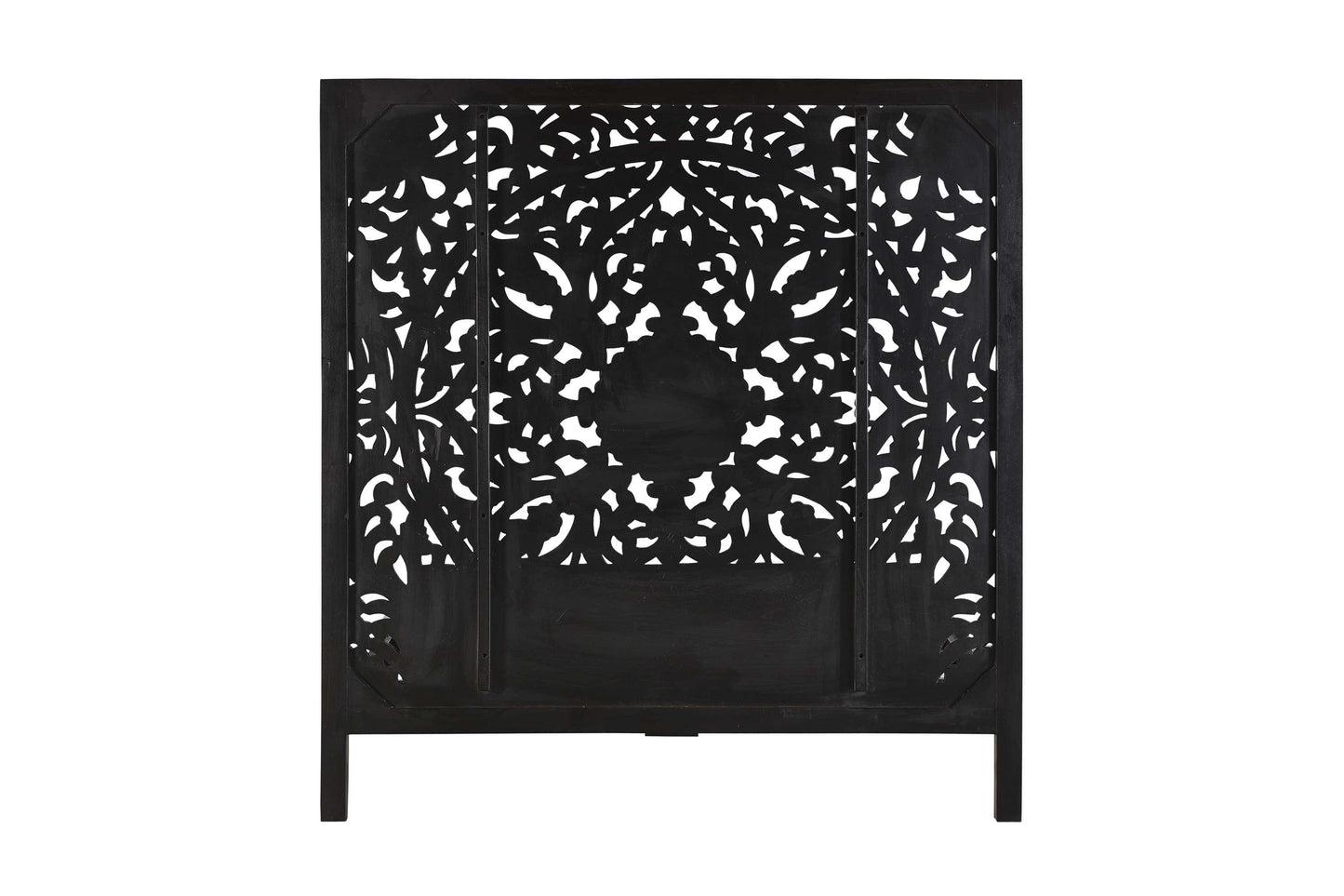 Porter Designs -  Bali Solid Hand Carved Wood Queen Bed, Black - 04-196-14-CBDB-KIT veiw 4
