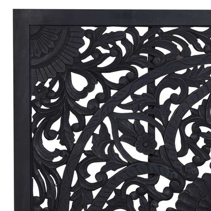 Porter Designs -  Bali Solid Hand Carved Wood Queen Bed, Black - 04-196-14-CBDB-KIT veiw 7