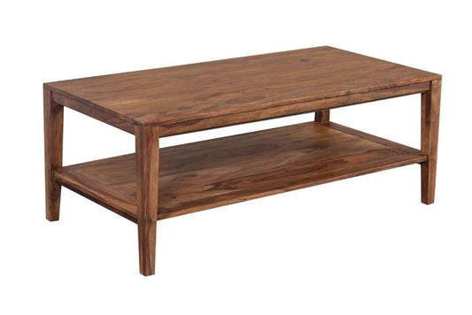 Porter Designs -  Fall River Solid Sheesham Wood Coffee Table, Natural - 05-117-02-4423 veiw 1