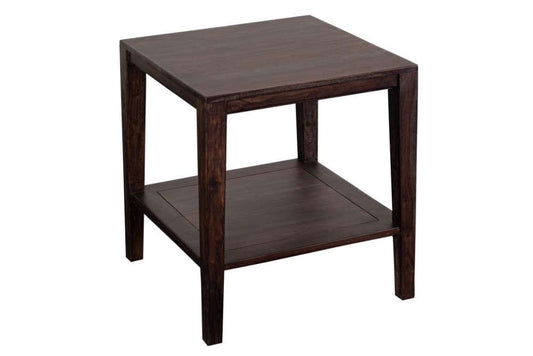 Porter Designs -  Fall River Solid Sheesham Wood End Table, Gray - 05-117-25-4897 veiw 1