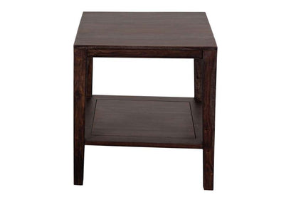 Porter Designs -  Fall River Solid Sheesham Wood End Table, Gray - 05-117-25-4897 veiw 3