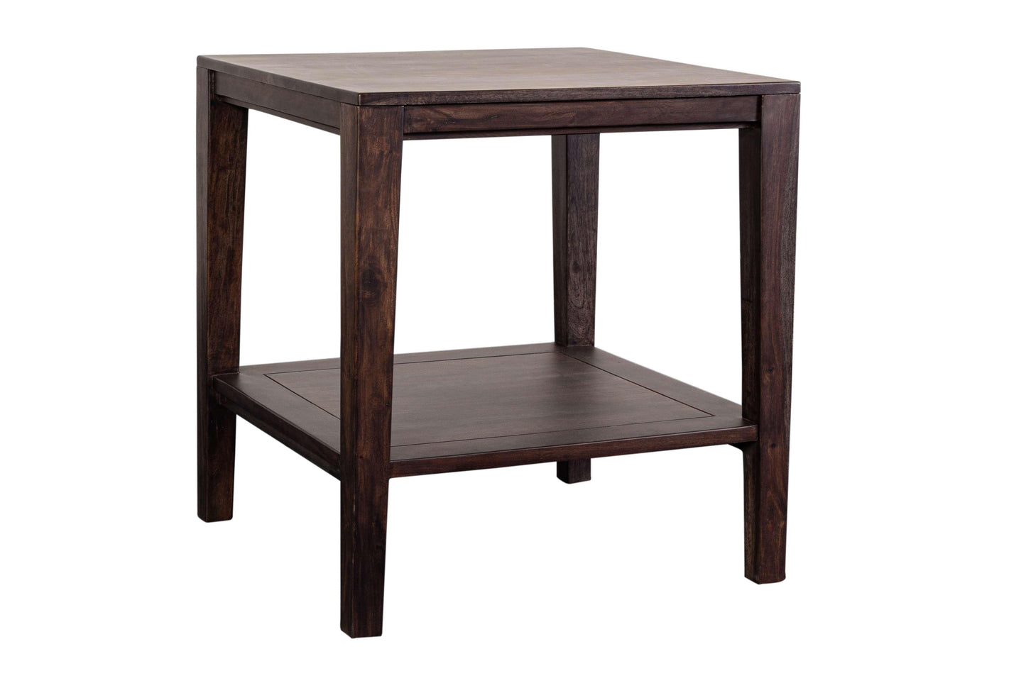 Porter Designs -  Fall River Solid Sheesham Wood End Table, Gray - 05-117-25-4897 veiw 4