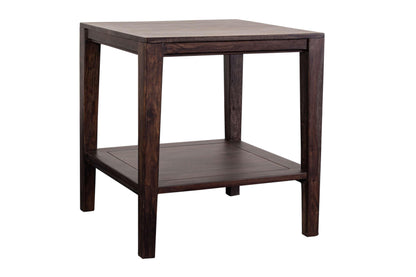 Porter Designs -  Fall River Solid Sheesham Wood End Table, Gray - 05-117-25-4897 veiw 4