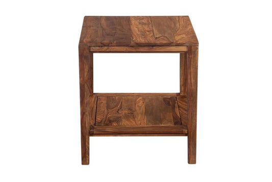 Porter Designs -  Fall River Solid Sheesham Wood End Table, Natural - 05-117-25-4424 veiw 2