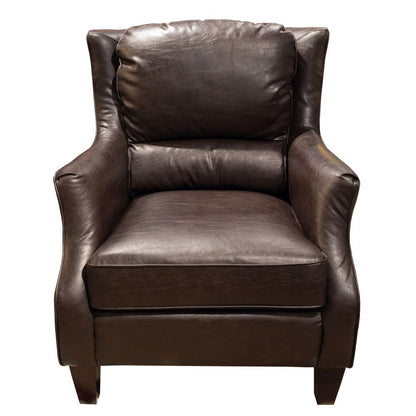 Porter Designs -  Garnett Crackle Leather Club Style Accent Chair, Brown - 02-201-06-519 veiw 2