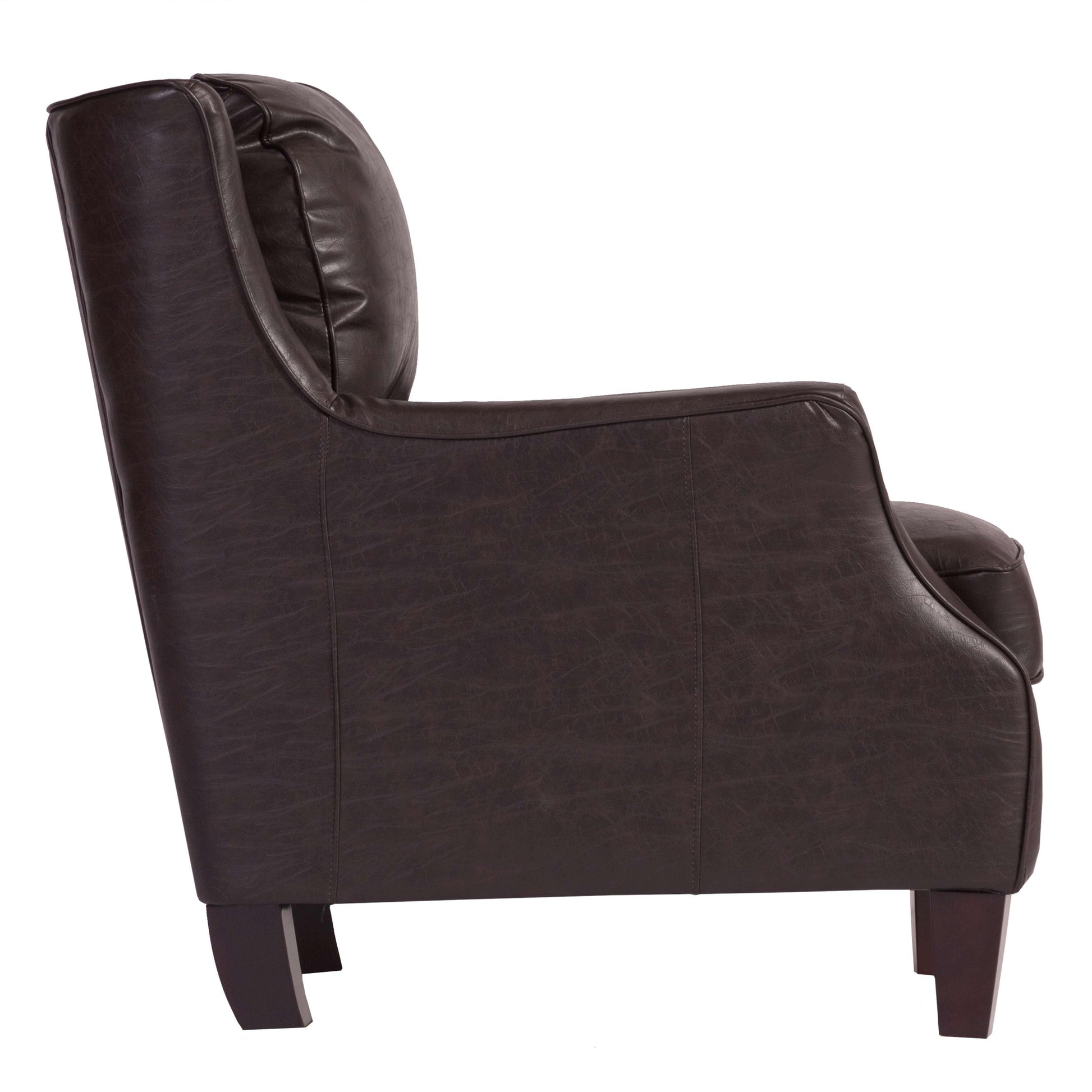 Porter Designs -  Garnett Crackle Leather Club Style Accent Chair, Brown - 02-201-06-519 veiw 4