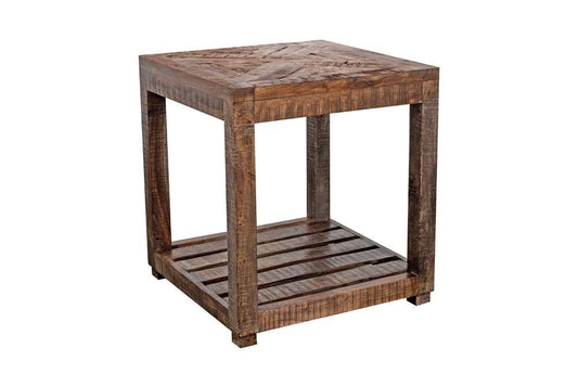 Porter Designs -  Gunnison Solid  Wood End Table, Brown - 05-190-07-2011 veiw 1