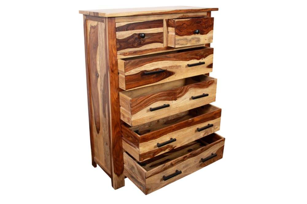 Porter Designs -  Kalispell Solid Sheesham Wood Chest, Natural - 04-116-03-PDU109 veiw 5