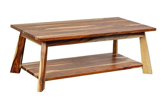 Porter Designs -  Kalispell Solid Sheesham Wood Coffee Table, Natural - 05-116-02-PDU114 veiw 1