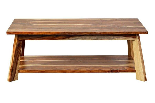 Porter Designs -  Kalispell Solid Sheesham Wood Coffee Table, Natural - 05-116-02-PDU114 veiw 2