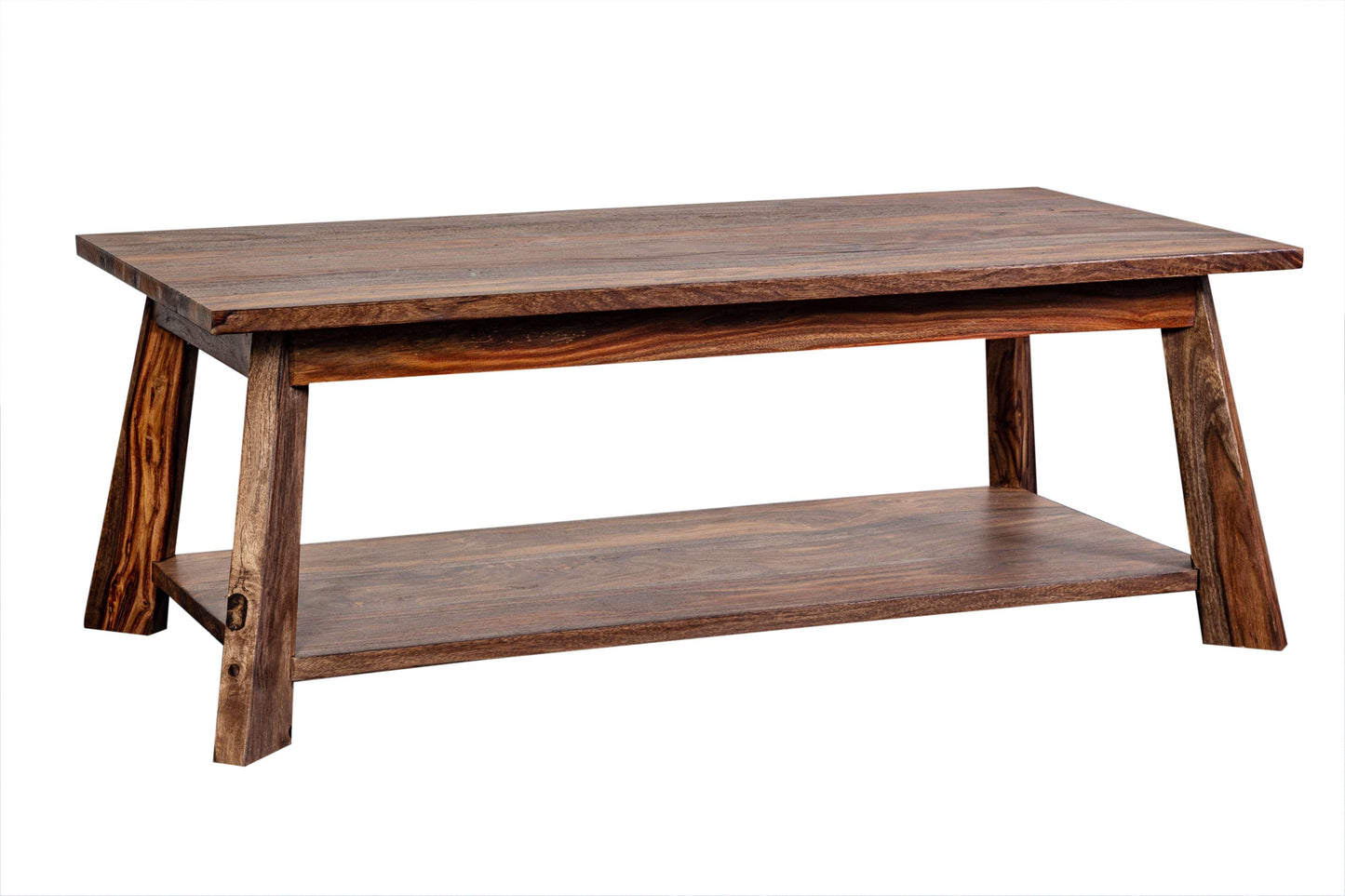 Porter Designs -  Kalispell Solid Sheesham Wood Coffee Table, Natural - 05-116-02-PDU114H veiw 4