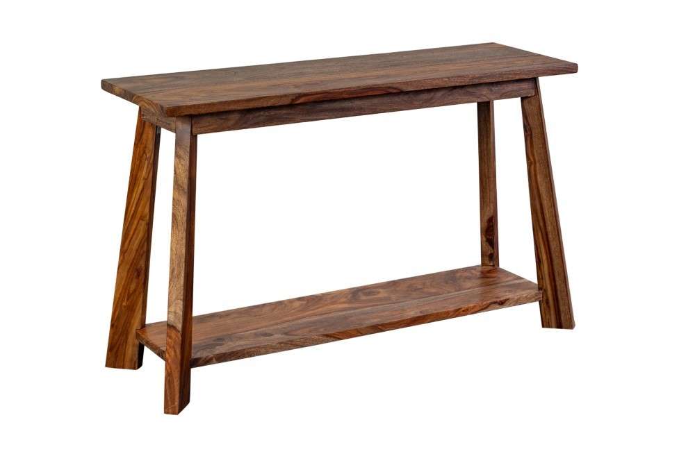 Porter Designs -  Kalispell Solid Sheesham Wood Console Table, Natural - 05-116-10-PDU125H veiw 1