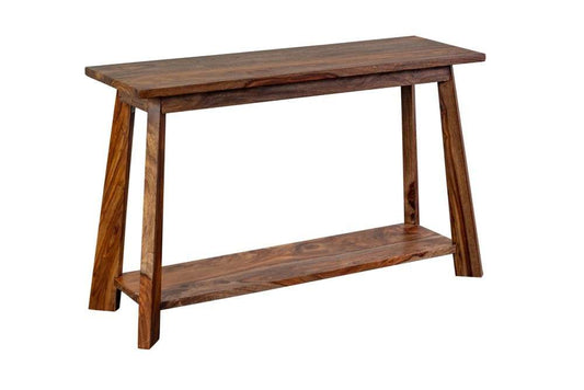 Porter Designs -  Kalispell Solid Sheesham Wood Console Table, Natural - 05-116-10-PDU125H veiw 1