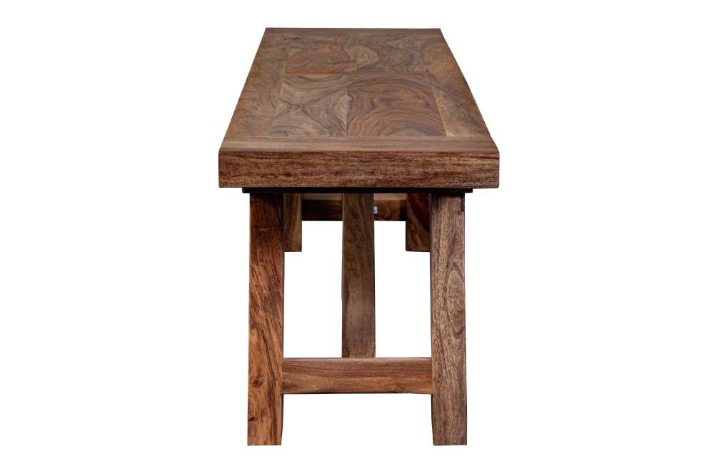 Porter Designs -  Kalispell Solid Sheesham Wood Dining Bench, Natural - 07-116-01-PDU115H veiw 3