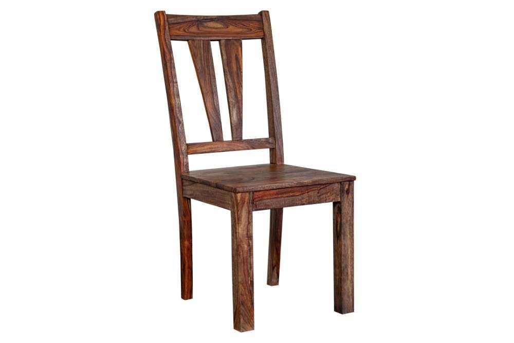 Porter Designs -  Kalispell Solid Sheesham Wood Dining Chair, Natural - 07-116-02-PDU106H-1 veiw 1