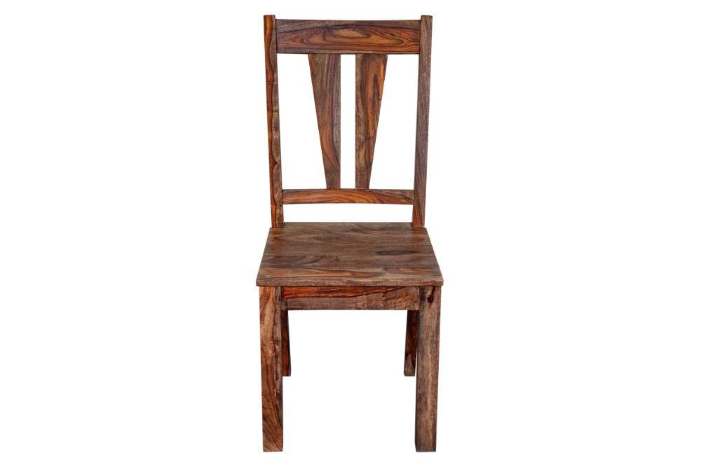 Porter Designs -  Kalispell Solid Sheesham Wood Dining Chair, Natural - 07-116-02-PDU106H-1 veiw 2