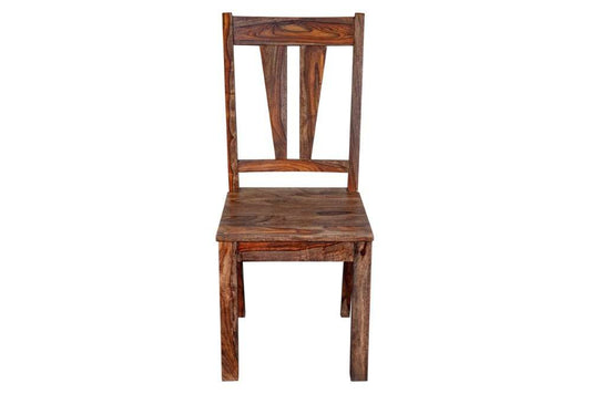 Porter Designs -  Kalispell Solid Sheesham Wood Dining Chair, Natural - 07-116-02-PDU106H-1 veiw 2
