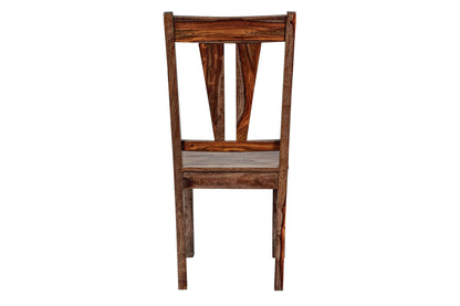 Porter Designs -  Kalispell Solid Sheesham Wood Dining Chair, Natural - 07-116-02-PDU106H-1 veiw 4