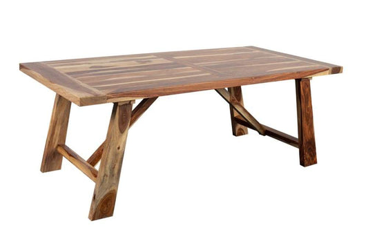 Porter Designs -  Kalispell Solid Sheesham Wood Dining Table, Natural - 07-116-01-PDU116 veiw 1