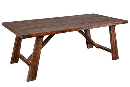 Porter Designs -  Kalispell Solid Sheesham Wood Dining Table, Natural - 07-116-01-PDU116H veiw 1