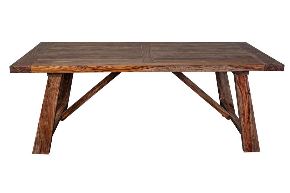 Porter Designs -  Kalispell Solid Sheesham Wood Dining Table, Natural - 07-116-01-PDU116H veiw 3