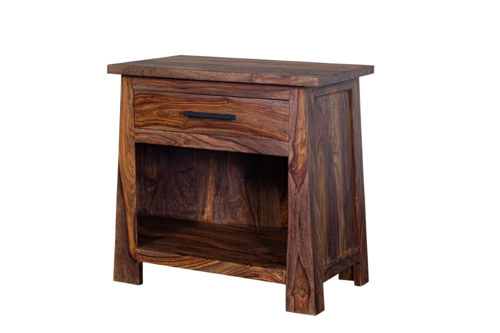 Porter Designs -  Kalispell Solid Sheesham Wood Nightstand, Natural - 04-116-04-PDU104H veiw 1