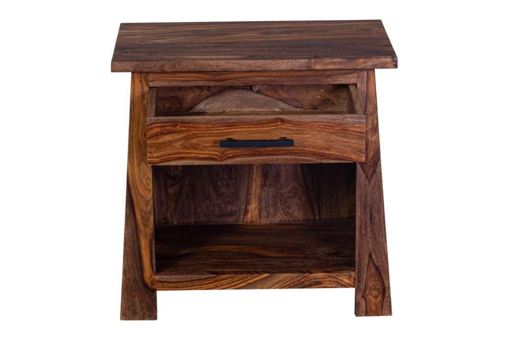 Porter Designs -  Kalispell Solid Sheesham Wood Nightstand, Natural - 04-116-04-PDU104H veiw 4