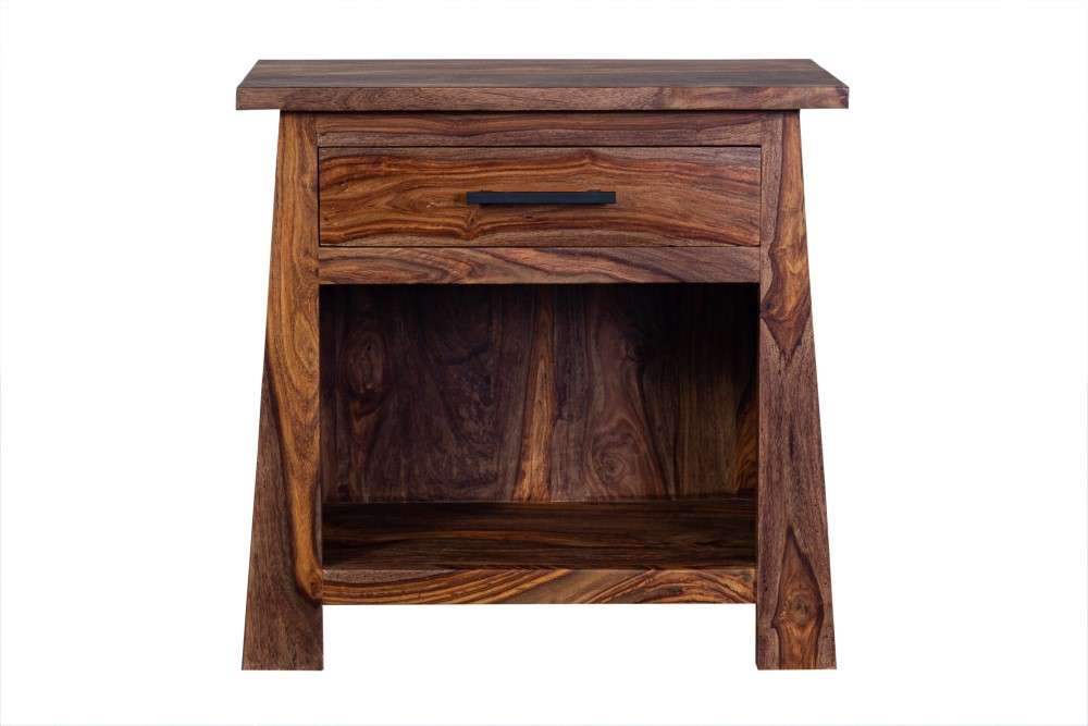 Porter Designs -  Kalispell Solid Sheesham Wood Nightstand, Natural - 04-116-04-PDU104H veiw 5