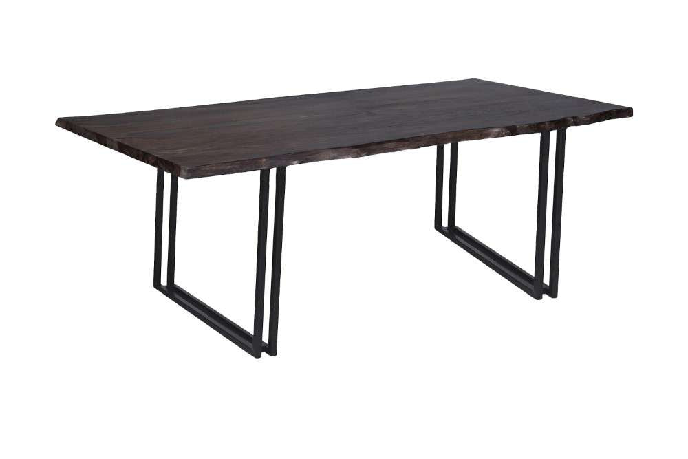 Porter Designs -  Manzanita Live Edge Solid Acacia Wood Dining Table, Gray - 07-196-01-DT82MW-KIT veiw 1