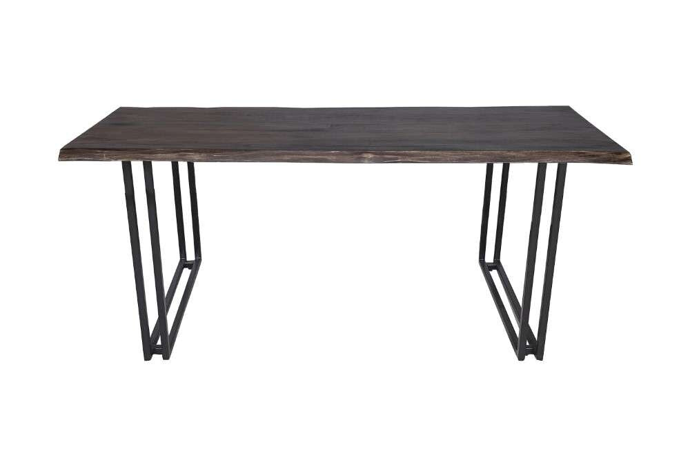 Porter Designs -  Manzanita Live Edge Solid Acacia Wood Dining Table, Gray - 07-196-01-DT82MW-KIT veiw 2