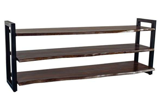 Porter Designs -  Manzanita Live Edge Solid Acacia Wood TV Stand, Gray - 06-196-10-BS64M veiw 1