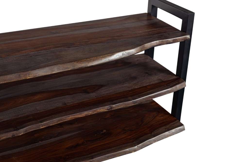 Porter Designs -  Manzanita Live Edge Solid Acacia Wood TV Stand, Gray - 06-196-10-BS64M veiw 5