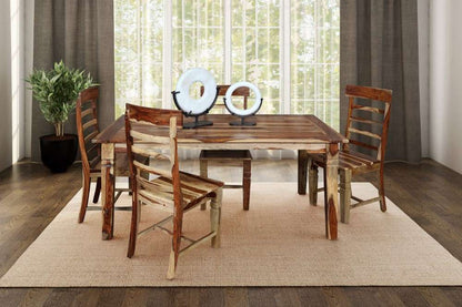 Porter Designs -  Taos Solid Sheesham Wood 72in - 112in Extension Dining Table, Natural - 07-196-01-9039N veiw 5