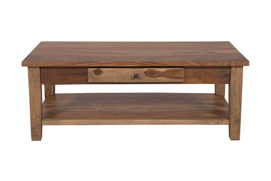 Porter Designs -  Taos Solid Sheesham Wood Coffee Table, Brown - 05-196-01-9011H veiw 2