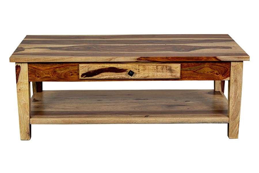 Porter Designs -  Taos Solid Sheesham Wood Coffee Table, Natural - 05-196-01-9011N veiw 4