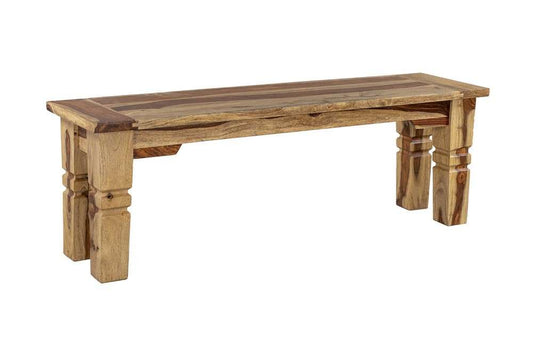 Porter Designs -  Taos Solid Sheesham Wood Dining Bench, Natural - 07-196-13-9016 veiw 1