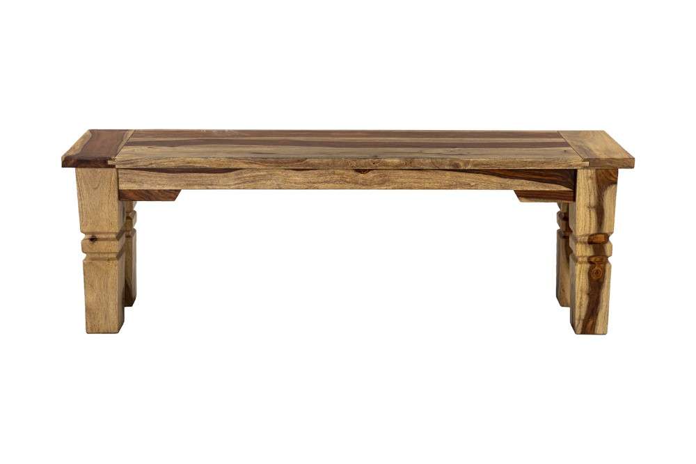Porter Designs -  Taos Solid Sheesham Wood Dining Bench, Natural - 07-196-13-9016 veiw 2