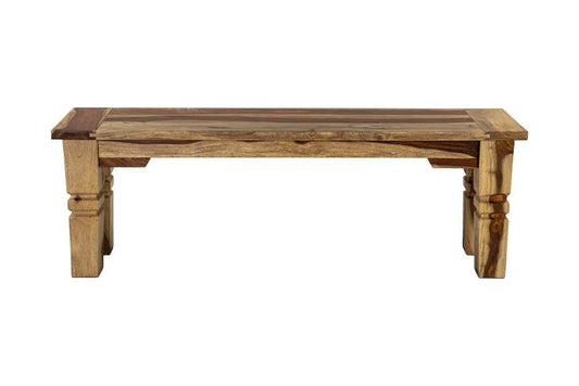 Porter Designs -  Taos Solid Sheesham Wood Dining Bench, Natural - 07-196-13-9016 veiw 2
