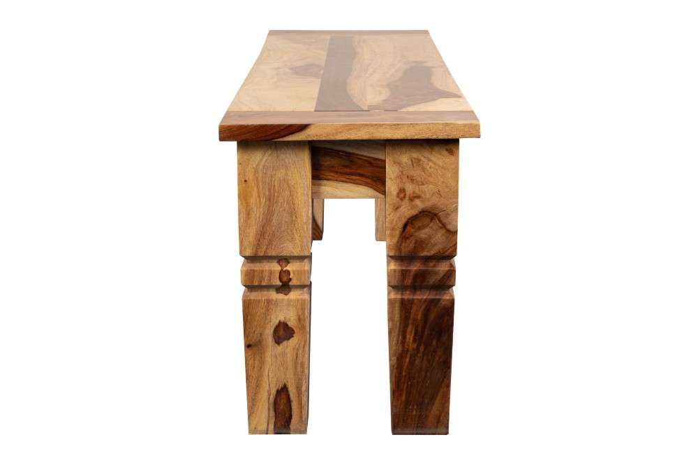 Porter Designs -  Taos Solid Sheesham Wood Dining Bench, Natural - 07-196-13-9016 veiw 3