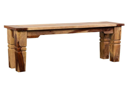 Porter Designs -  Taos Solid Sheesham Wood Dining Bench, Natural - 07-196-13-9016 veiw 4