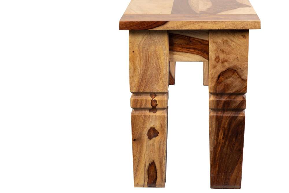 Porter Designs -  Taos Solid Sheesham Wood Dining Bench, Natural - 07-196-13-9016 veiw 6