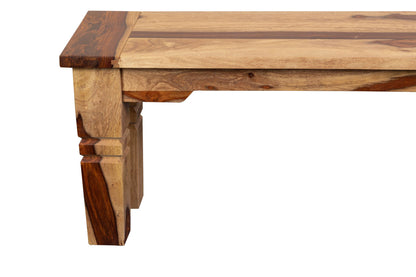 Porter Designs -  Taos Solid Sheesham Wood Dining Bench, Natural - 07-196-13-9016 veiw 7