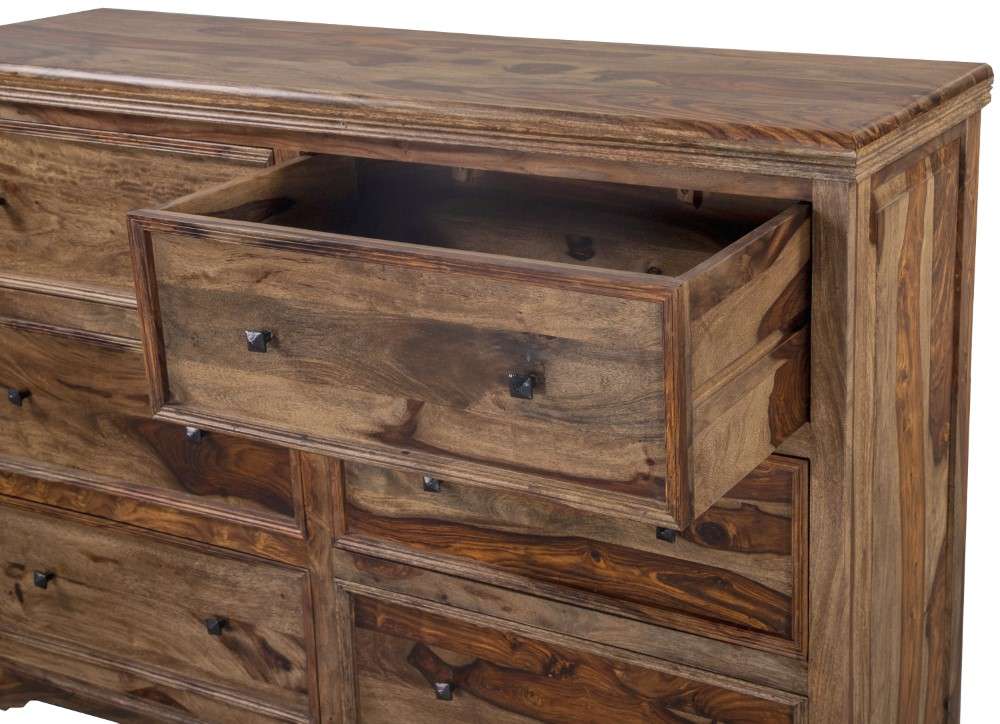 Porter Designs -  Taos Solid Sheesham Wood Dresser, Brown - 04-196-01-9049H veiw 5