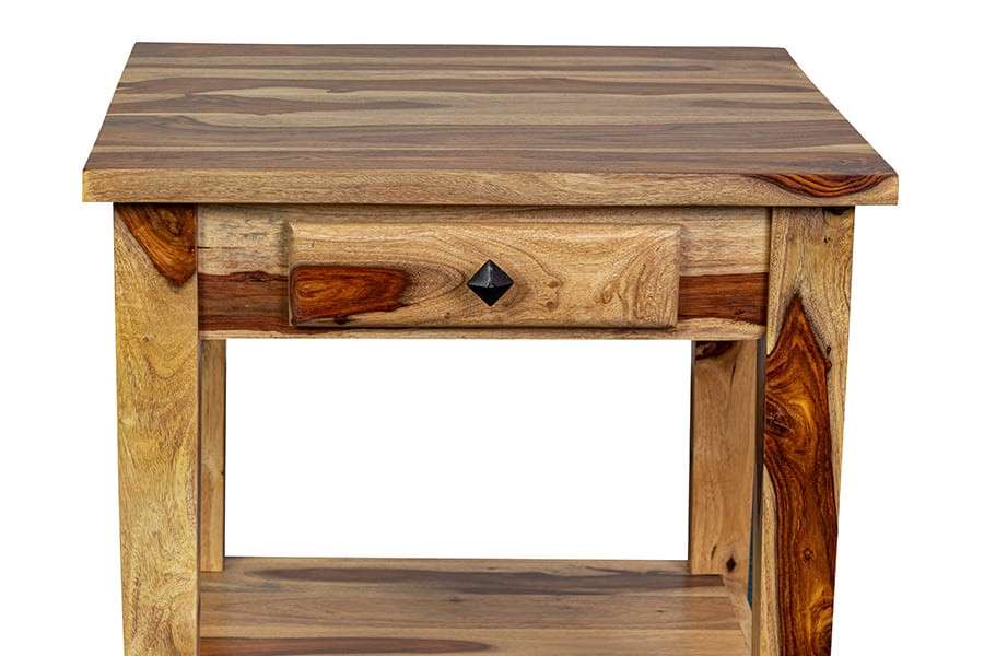 Porter Designs -  Taos Solid Sheesham Wood End Table, Natural - 05-196-24-9010N veiw 5