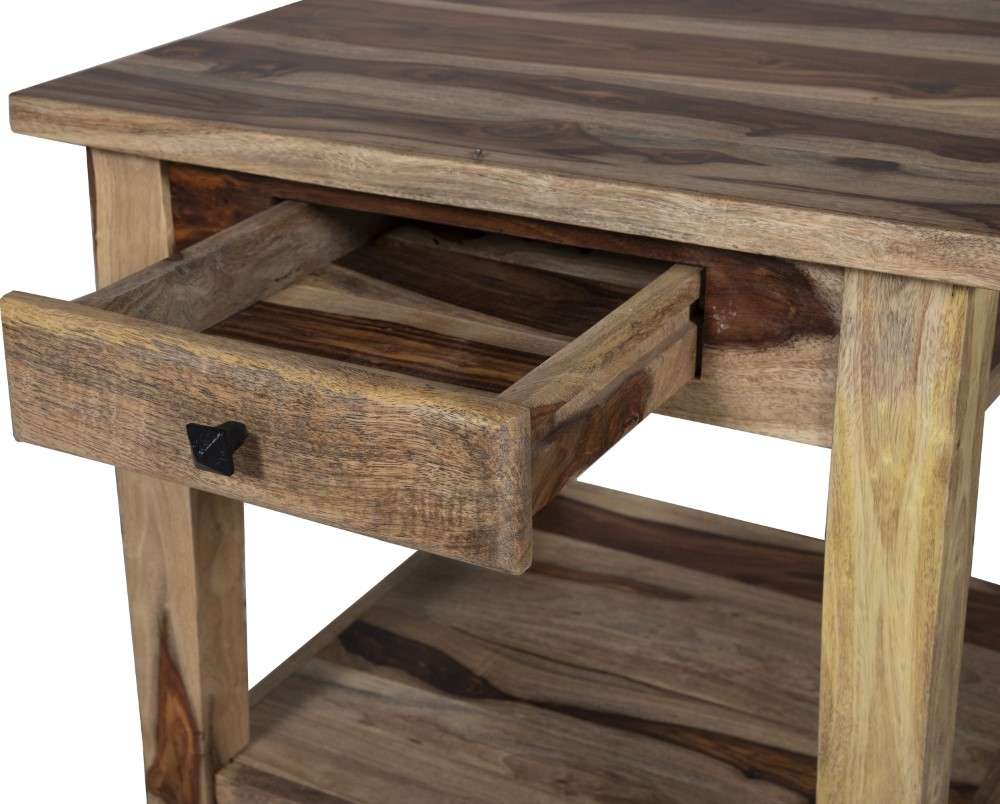 Porter Designs -  Taos Solid Sheesham Wood End Table, Natural - 05-196-24-9010N veiw 6