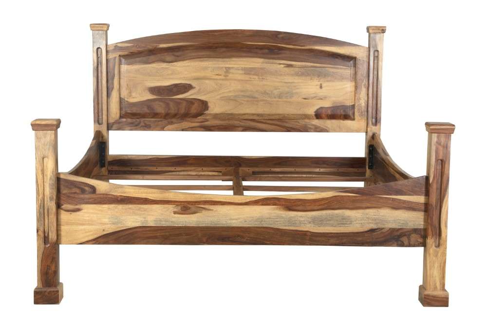 Porter Designs -  Taos Solid Sheesham Wood King Bed, Natural - 04-196-17-9046N-KIT veiw 3