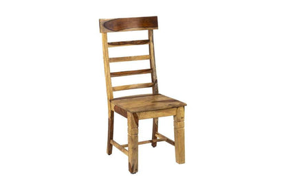 Porter Designs - Taos Solid Sheesham Wood Ladderback Dining Chair, Natural - 07-196-02-9017 veiw 1